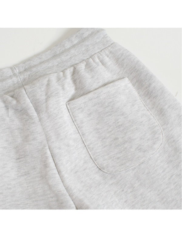 Drawstring Jogger Sweat Pants Gray/Navy