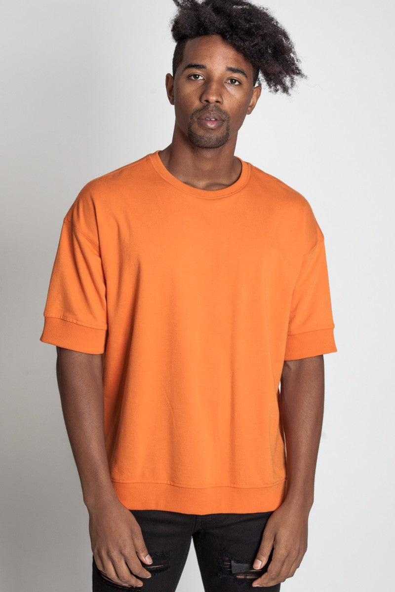 French Terry Drop Shoulder Sweatshirt Tee