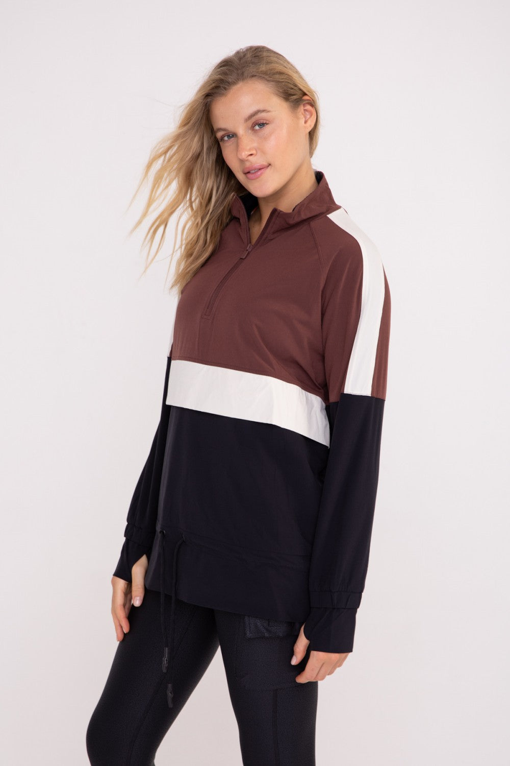 Colorblock Half Zip Pullover Windbreaker