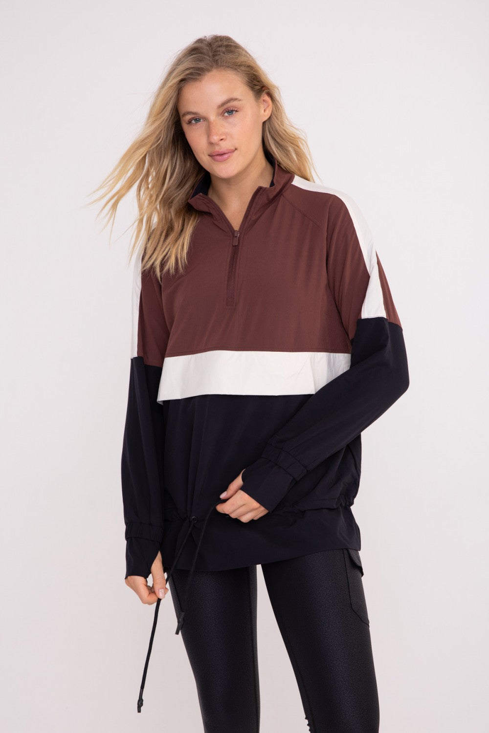 Colorblock Half Zip Pullover Windbreaker