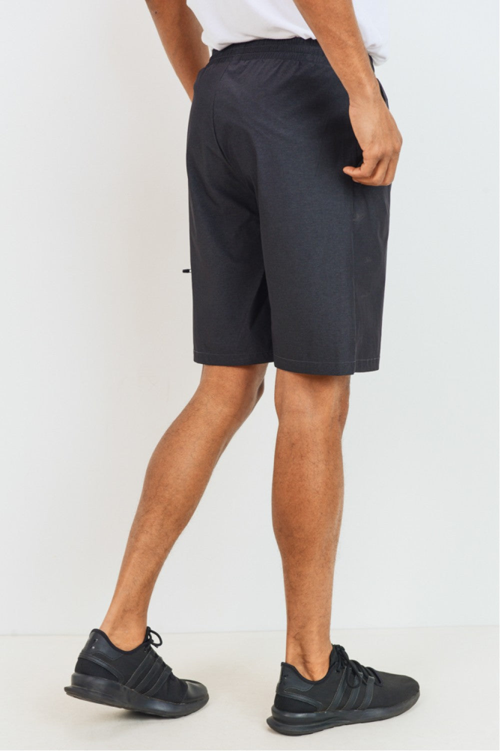 Active Side Zip Pocket Drawstring Shorts