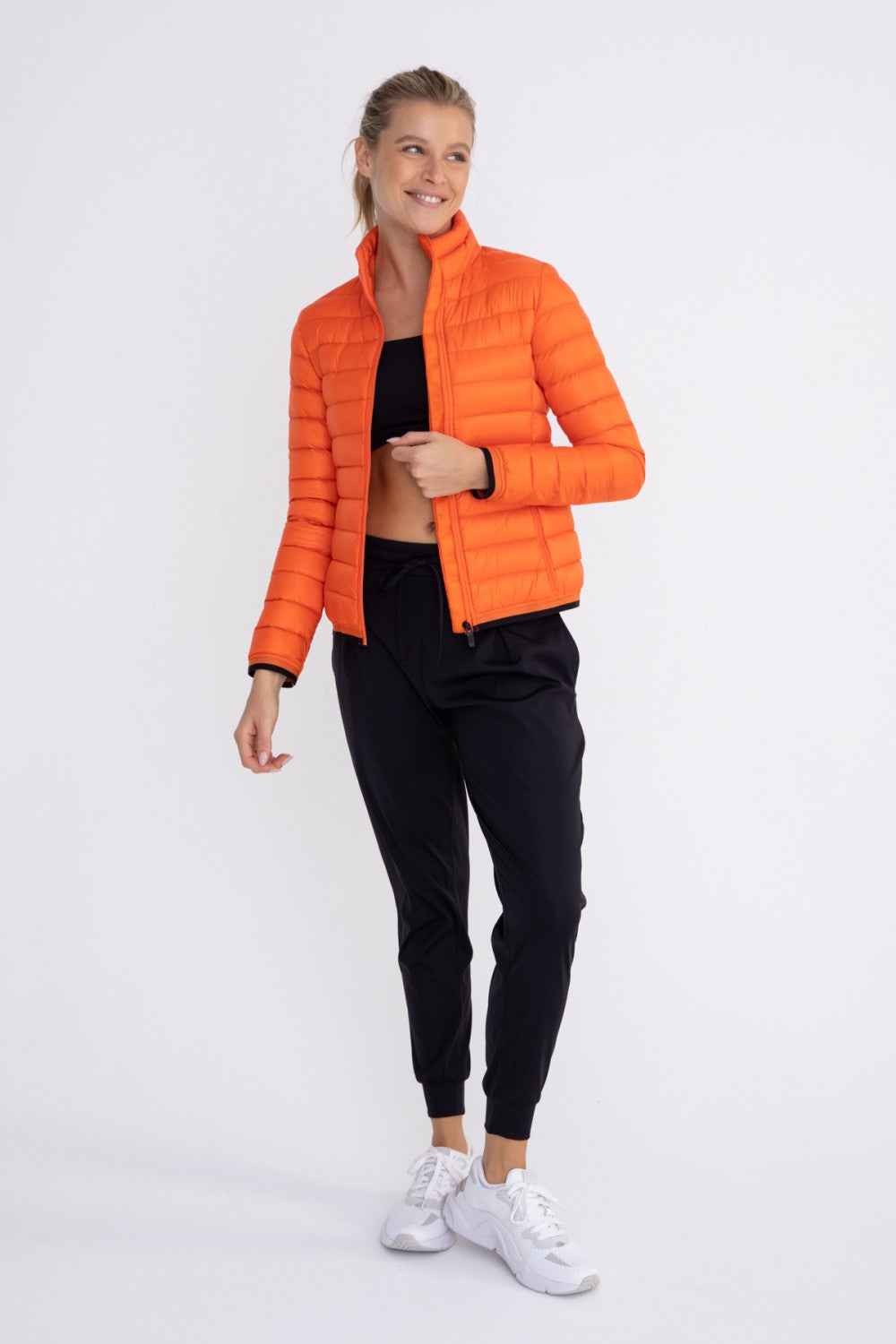 Mock Neck Padded Puffer Jacket