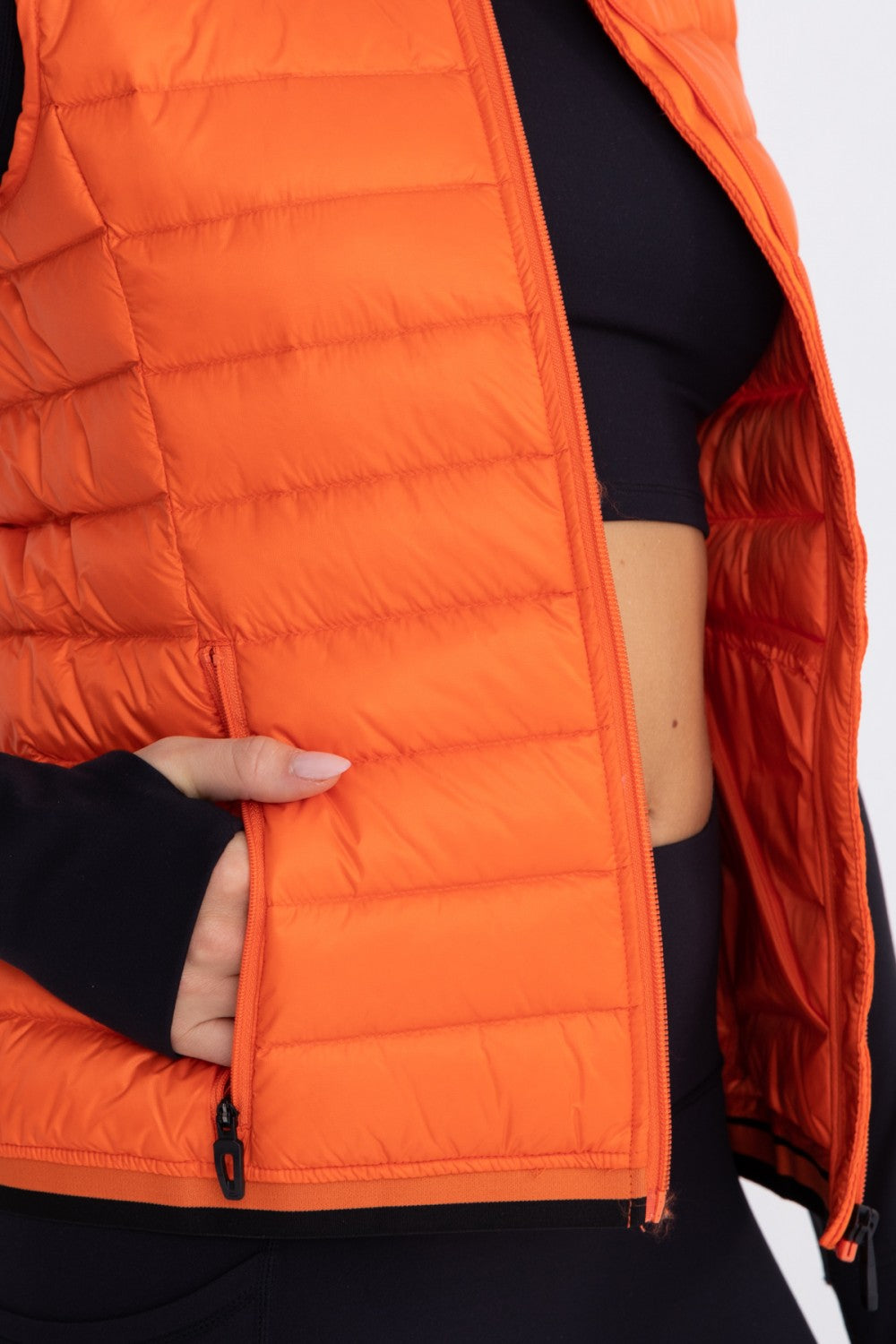 Mock Neck Padded Puffer Vest