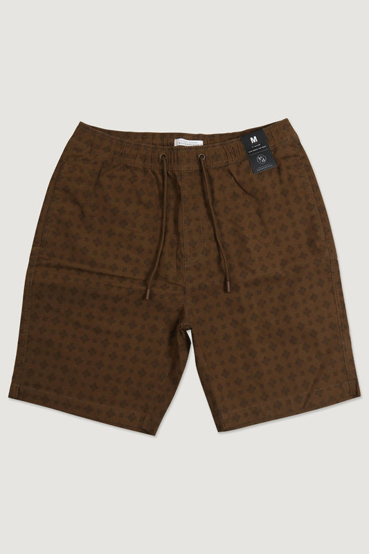 Pattern Drawstring Mid-Length Chino Shorts