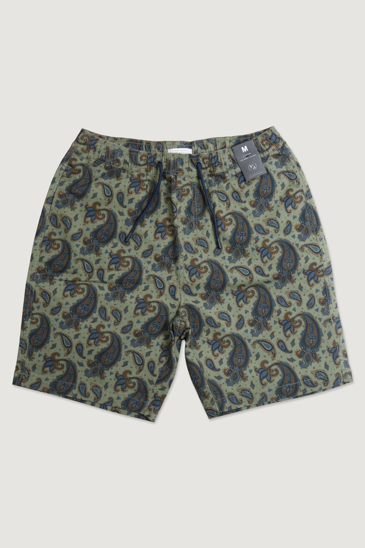 Pattern Drawstring Mid-Length Chino Shorts