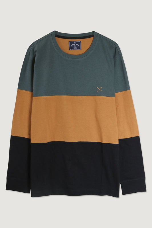 Colorblock Crewneck Long Sleeve