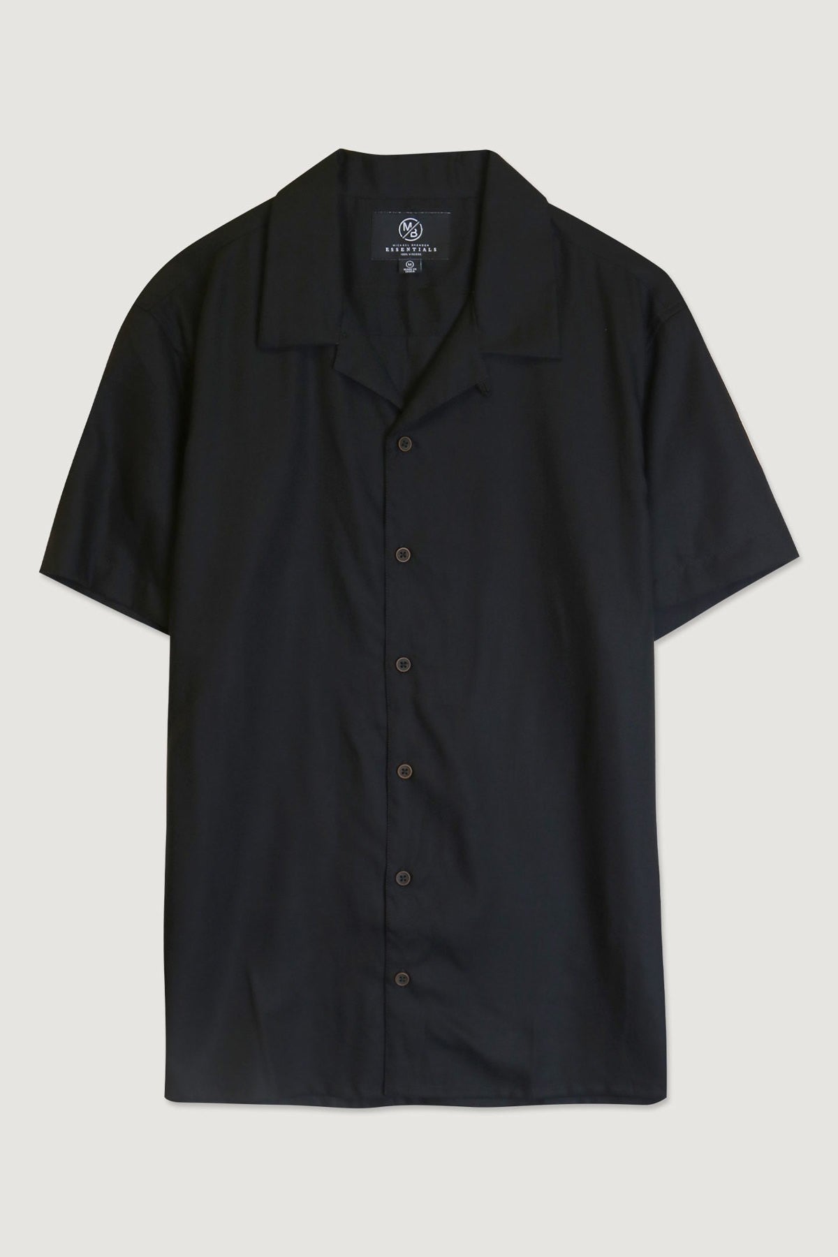 Short Sleeve Button Down Black