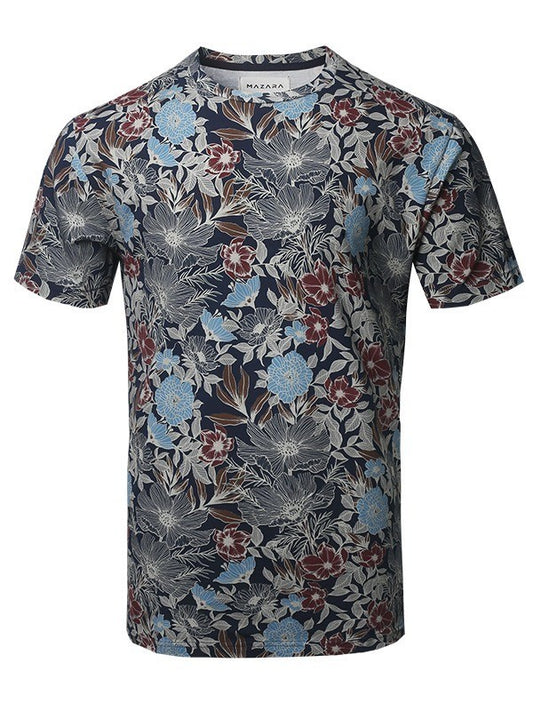 Floral Pattern Muted Tone T-Shirt