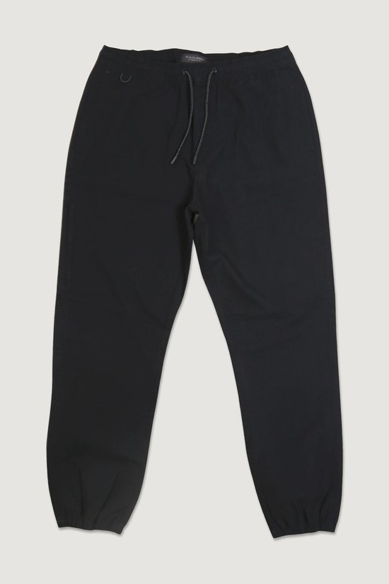 Cuffed Drawstring Jogger Pants Black