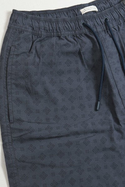 Pattern Drawstring Mid-Length Chino Shorts