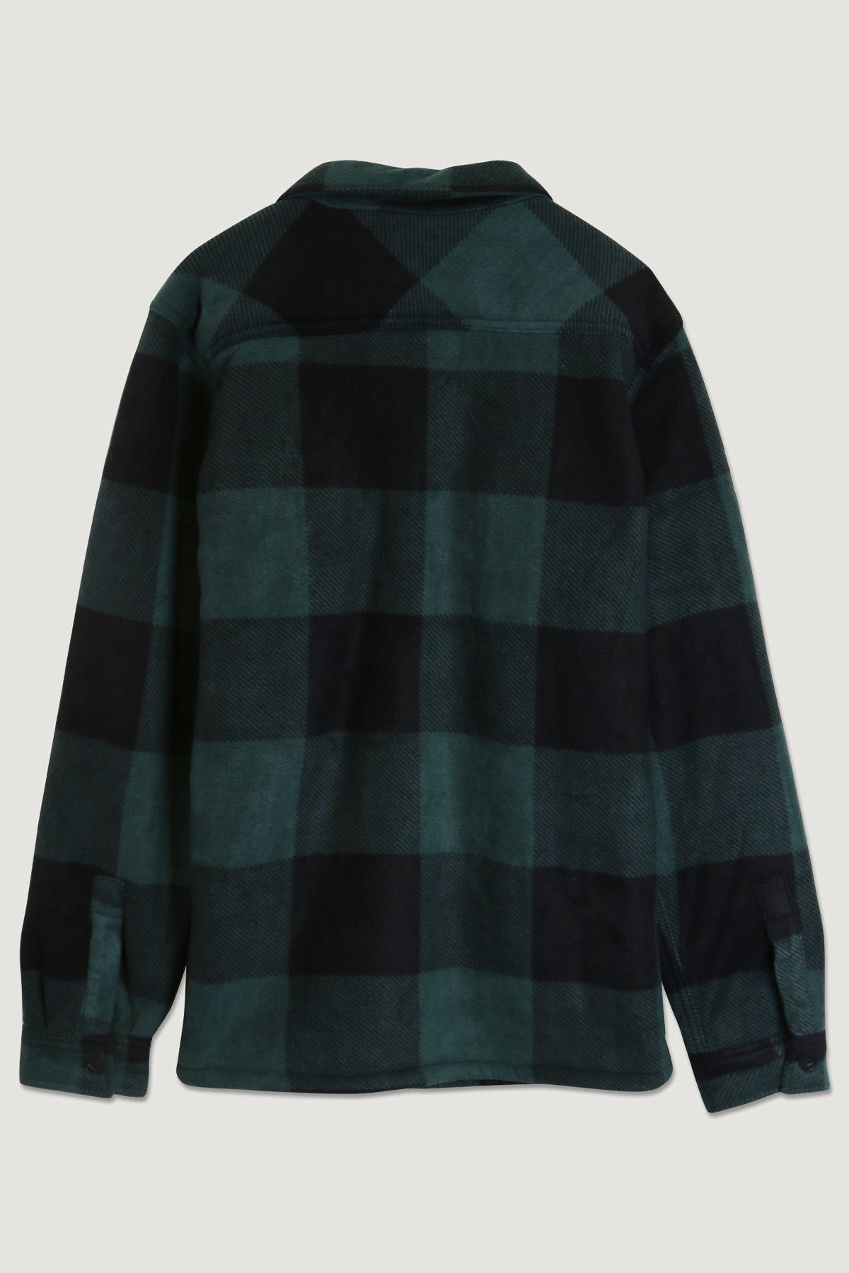 Sherpa-Lined Button Down Fleece Flannel