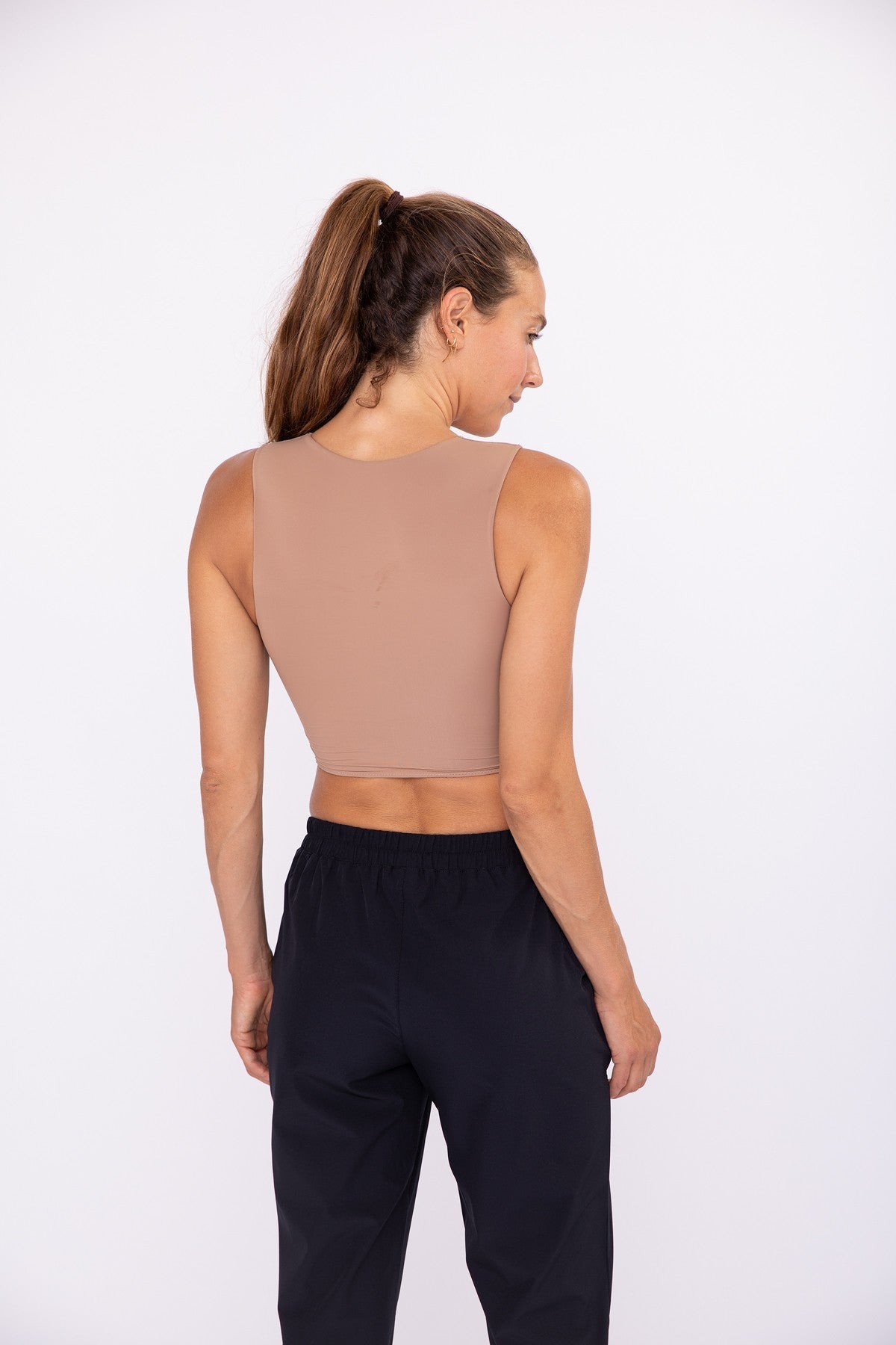 Essential Second-Skin Crewneck Crop Tank