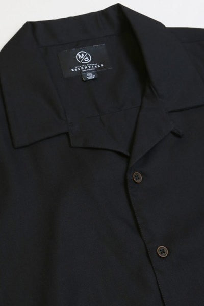 Short Sleeve Button Down Black