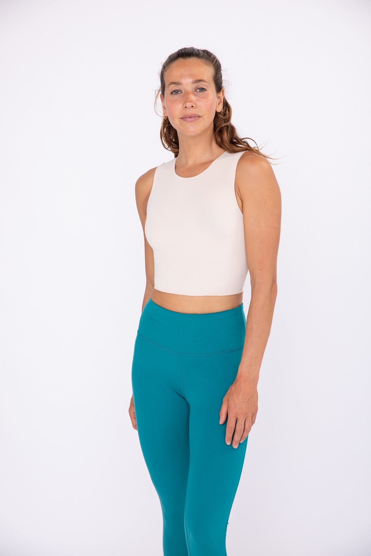 Essential Second-Skin Crewneck Crop Tank