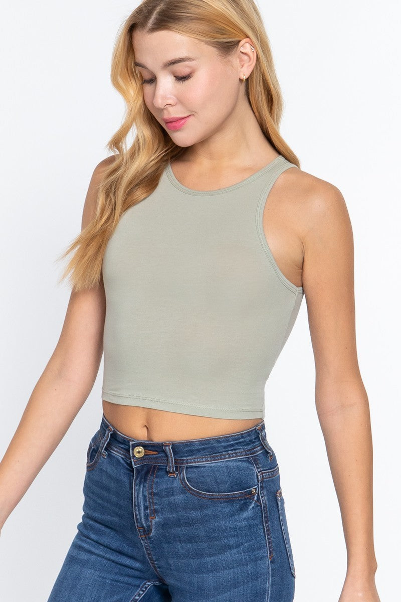 Crop Cotton Tank