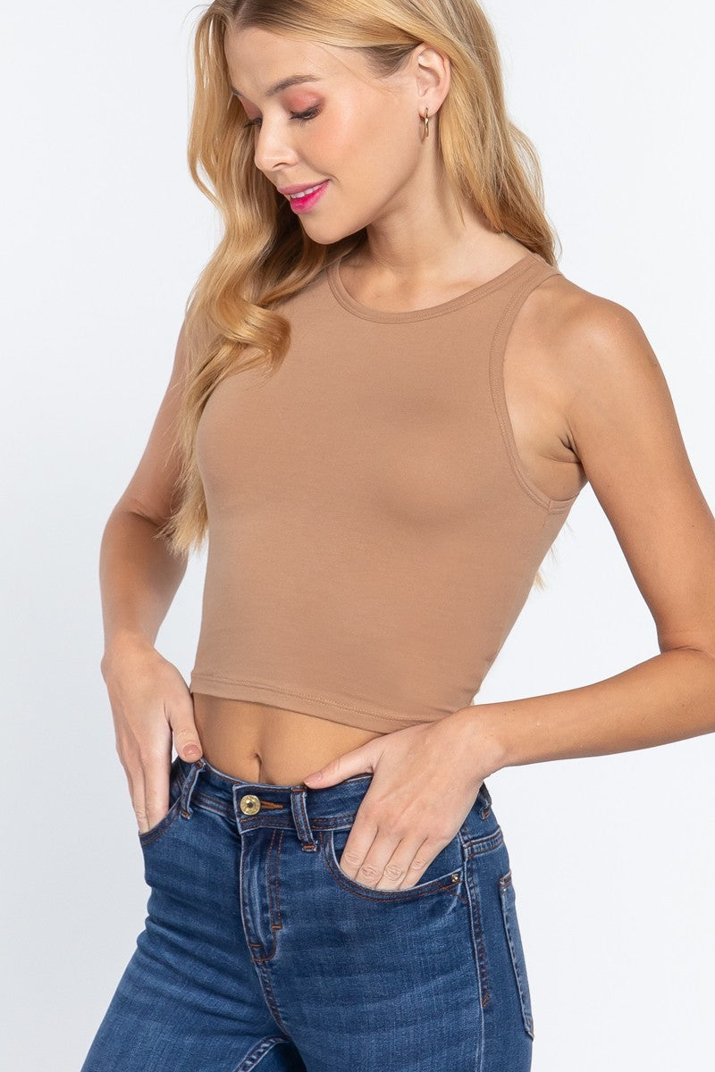 Crop Cotton Tank